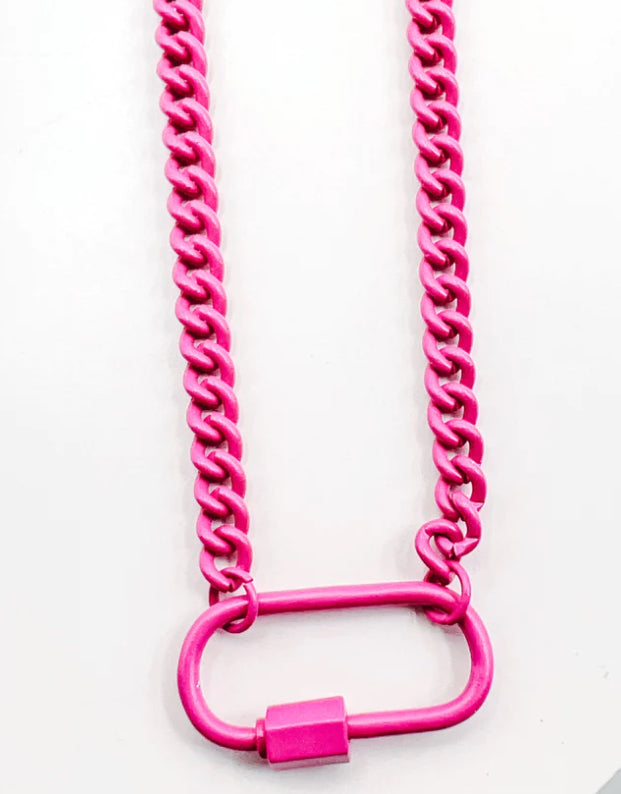 Enamel Clip Necklace