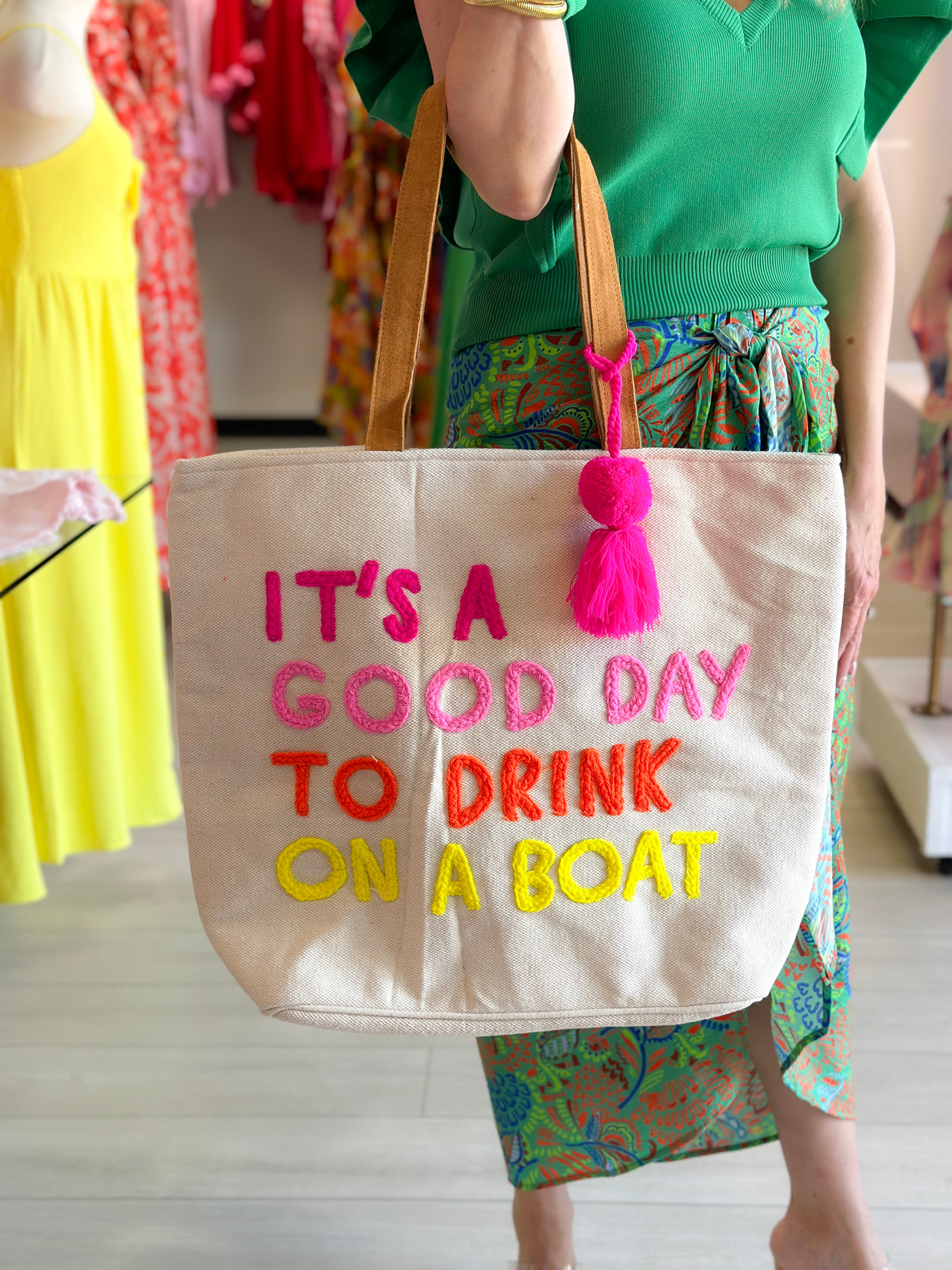 Drink On A Boat Tote