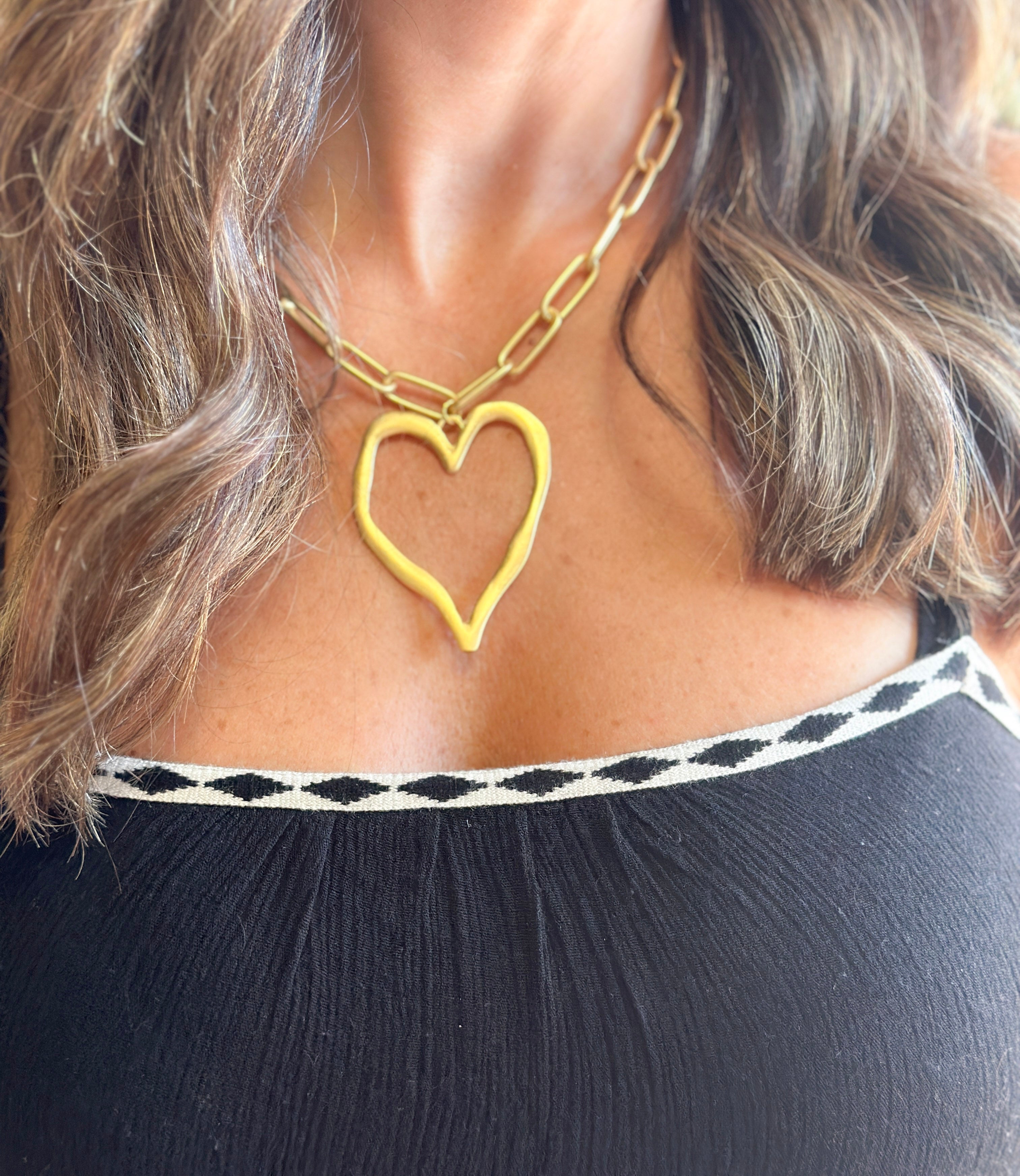 Paperclip Heart Necklace