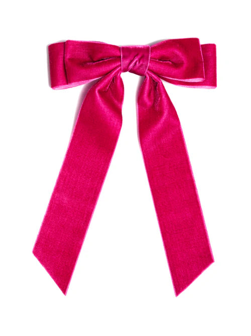 Velvet Hair Bows- 5 Colors