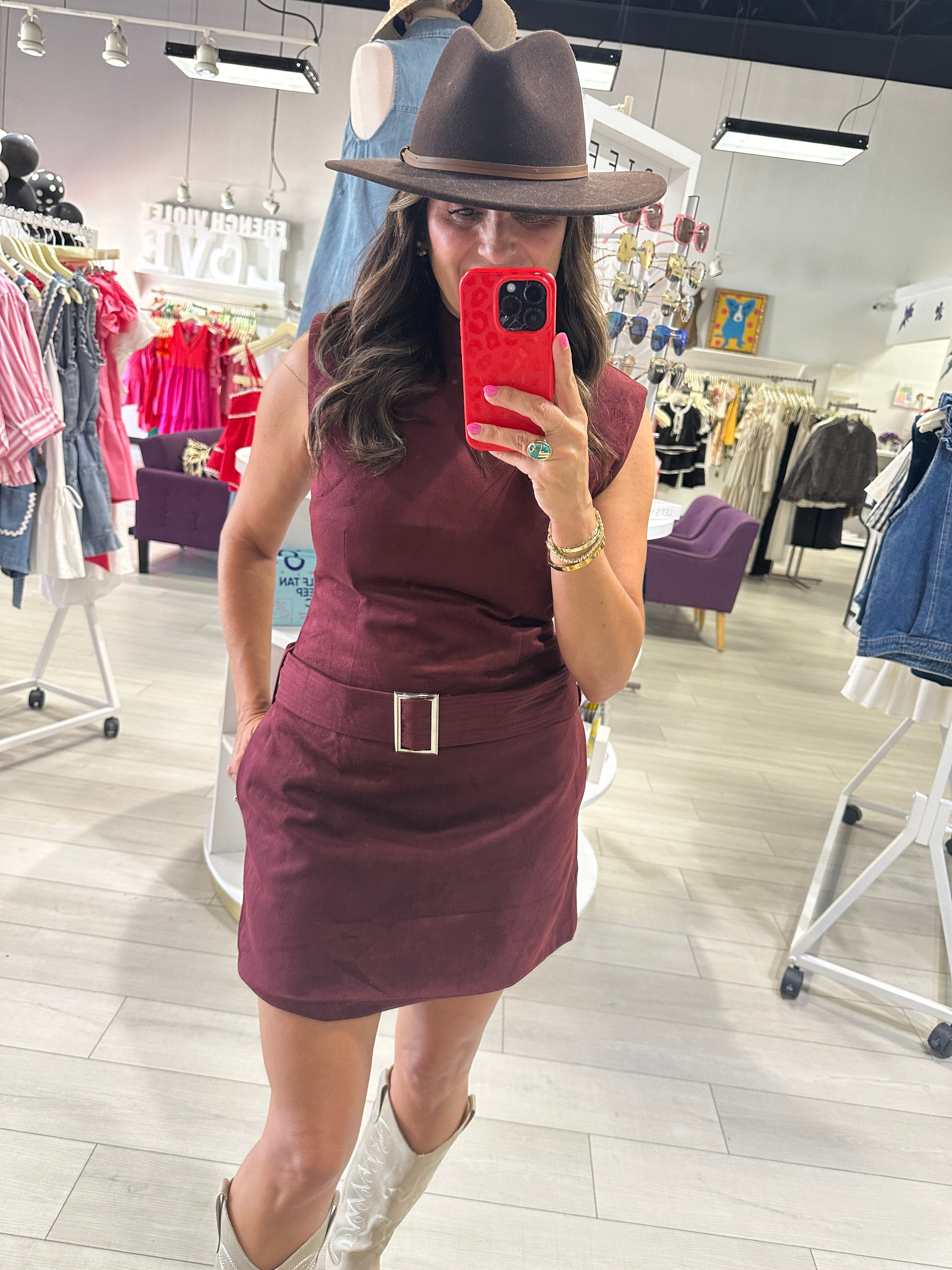 Heavenly Hues Suede Dress -2 Colors