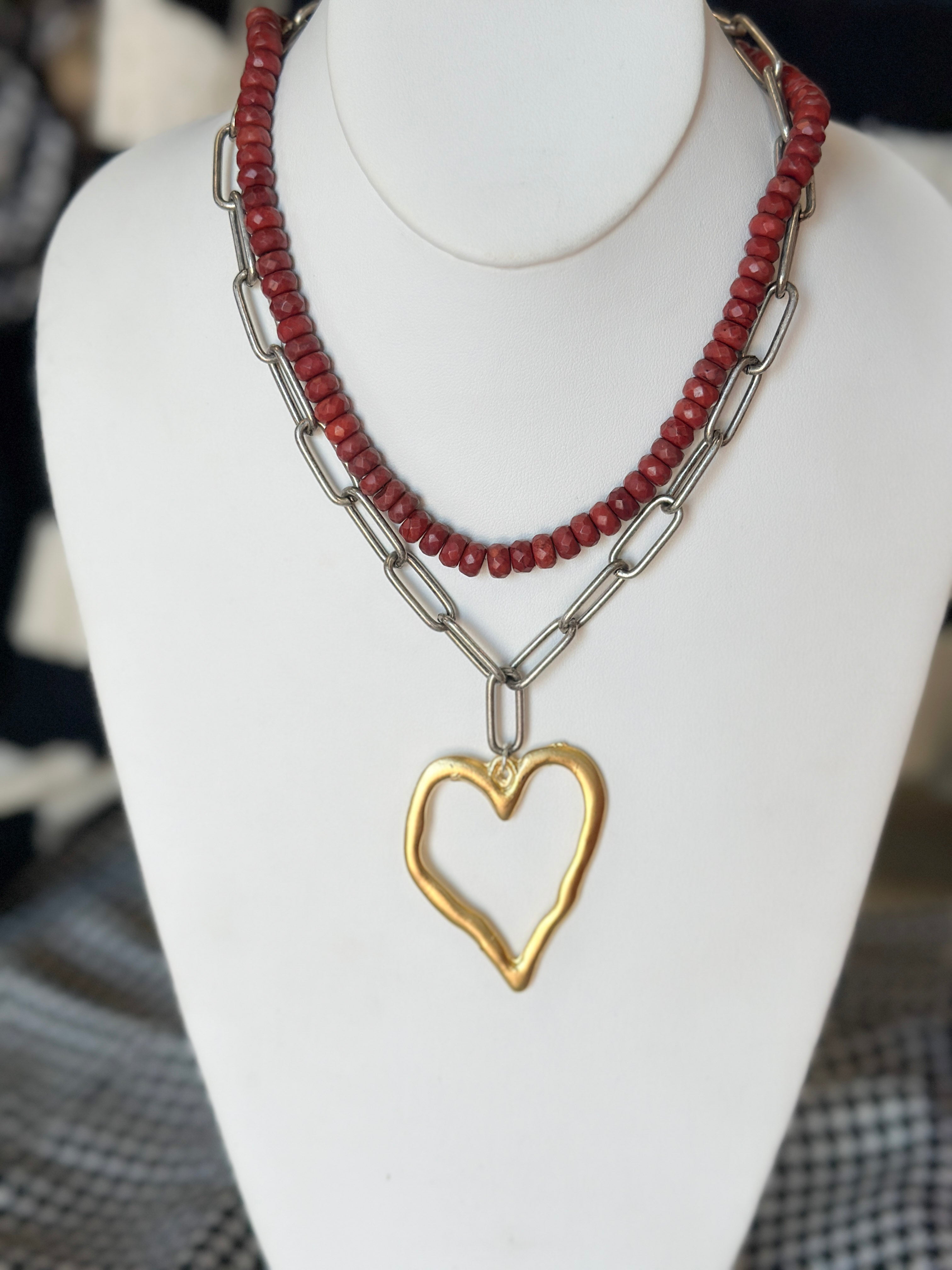 Paperclip Heart Necklace