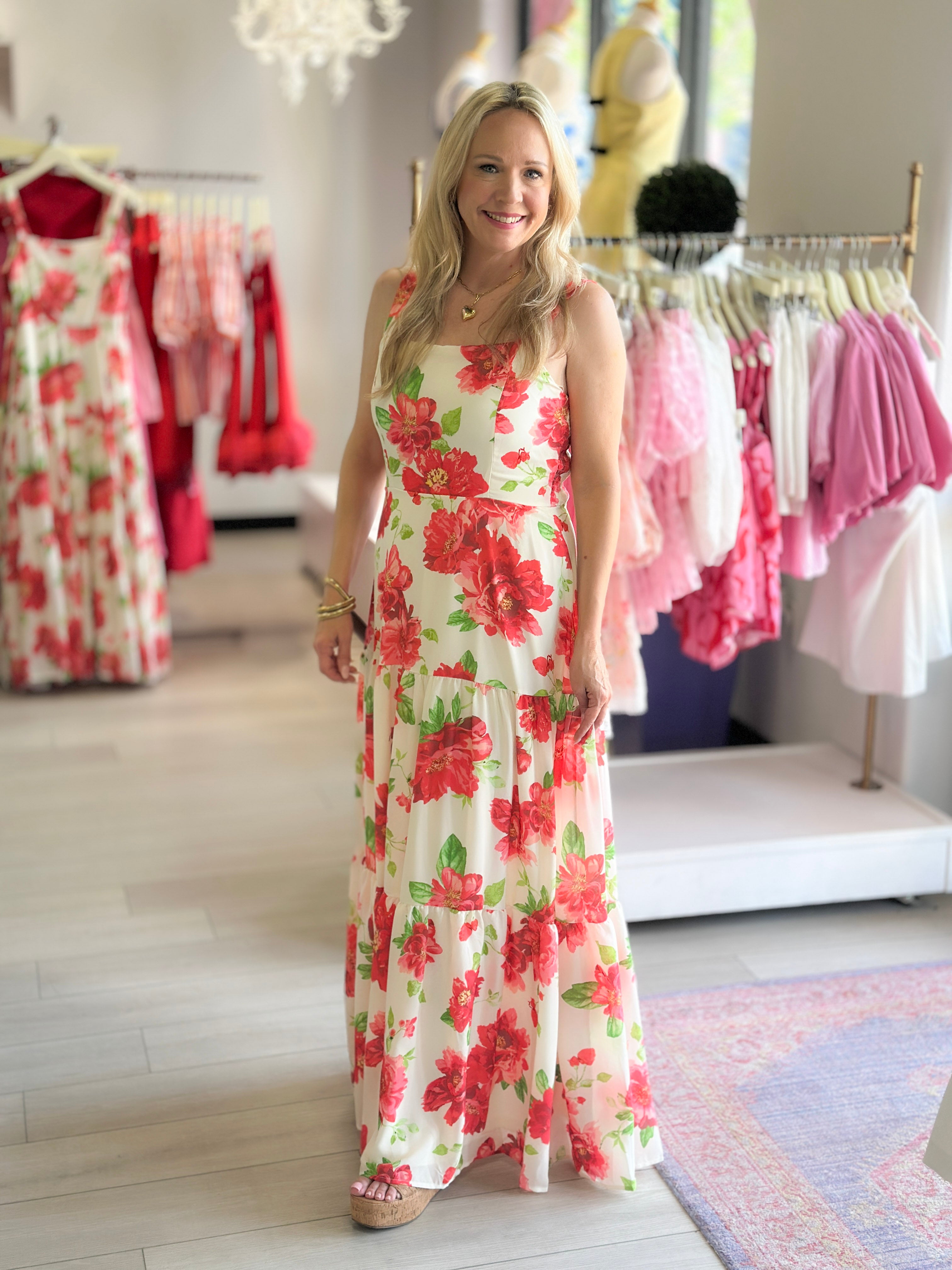 floral maxi dress