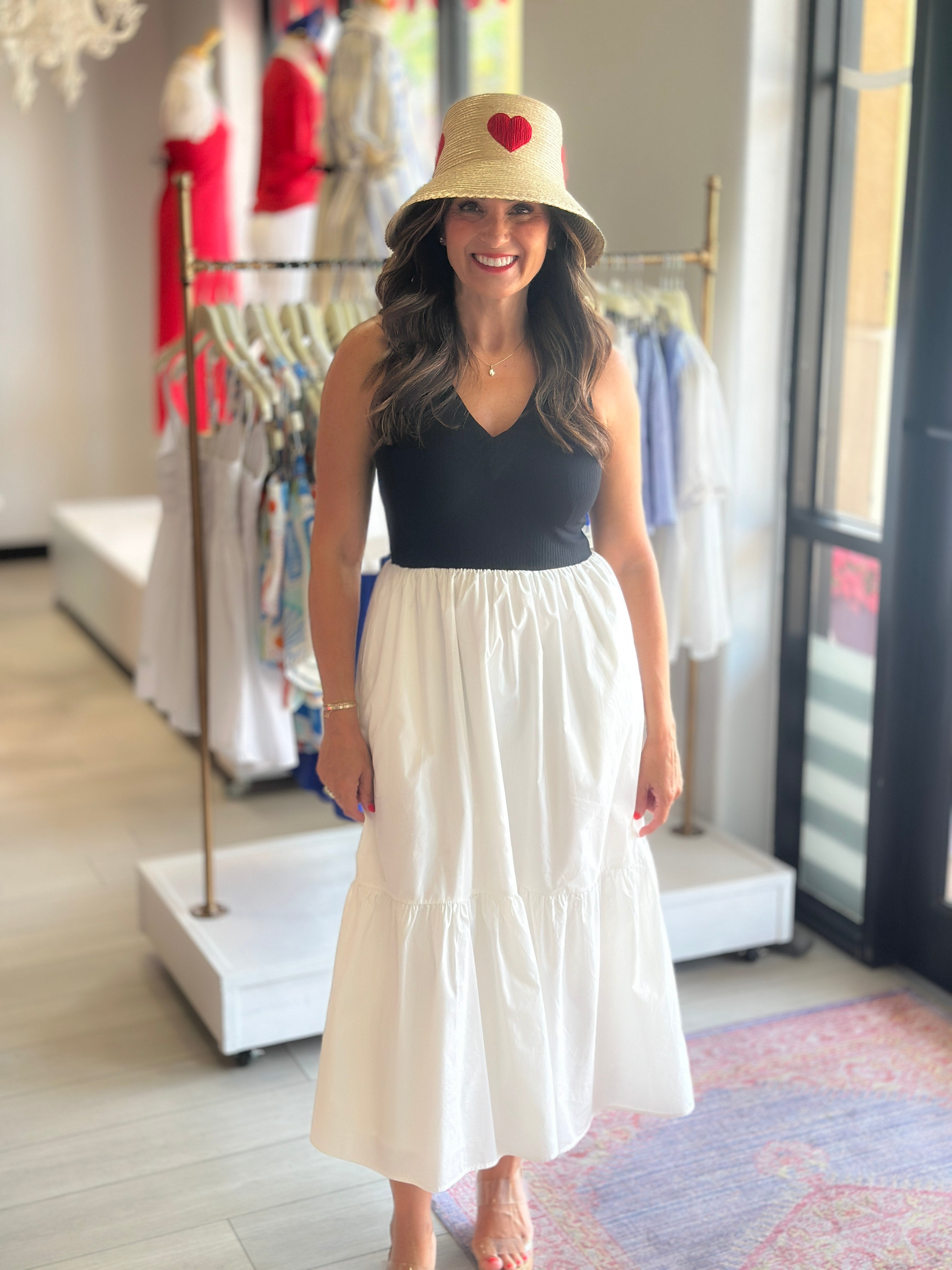 Selena Mix Midi Dress