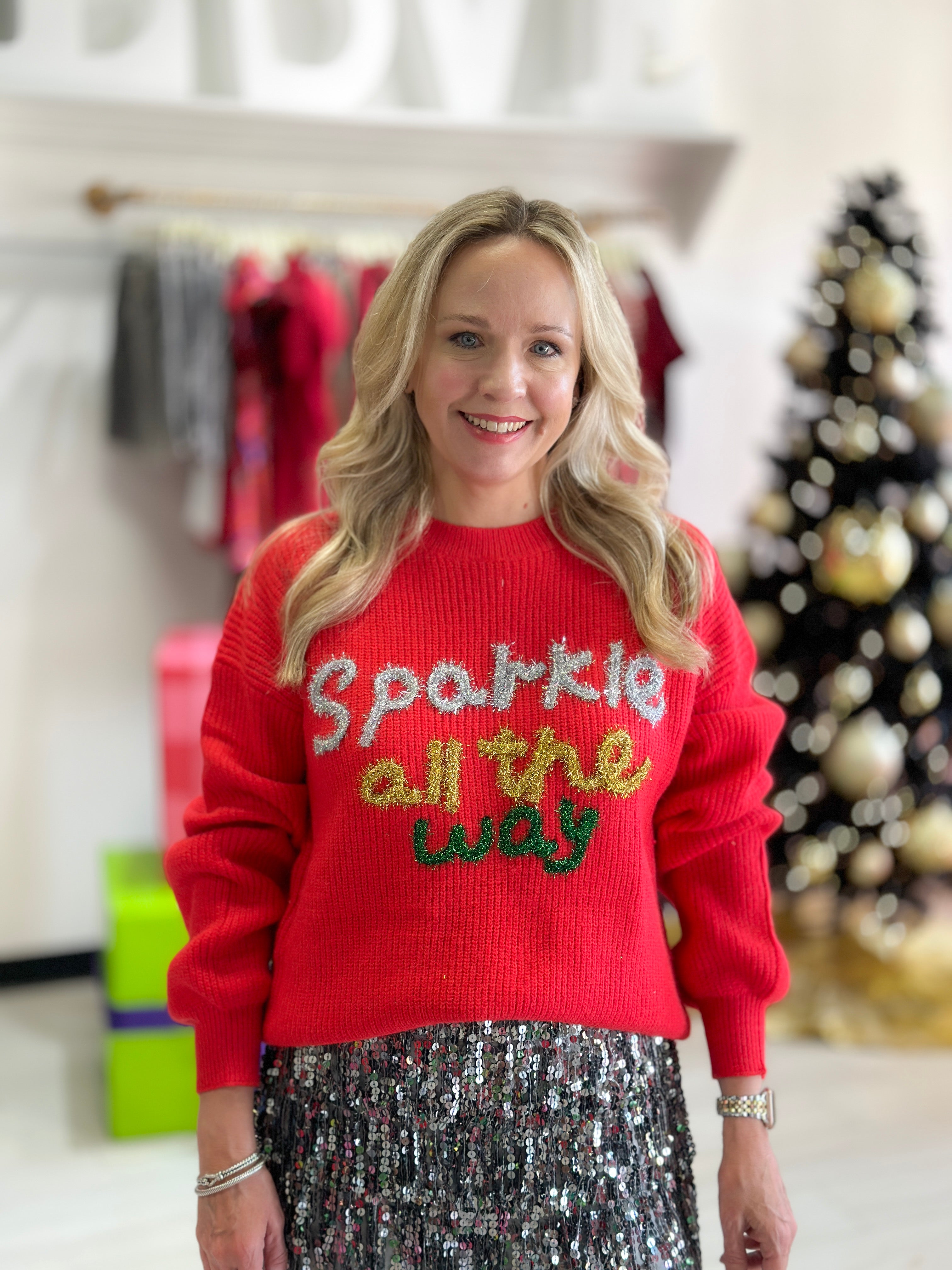 Sparkle All the Way Sweater