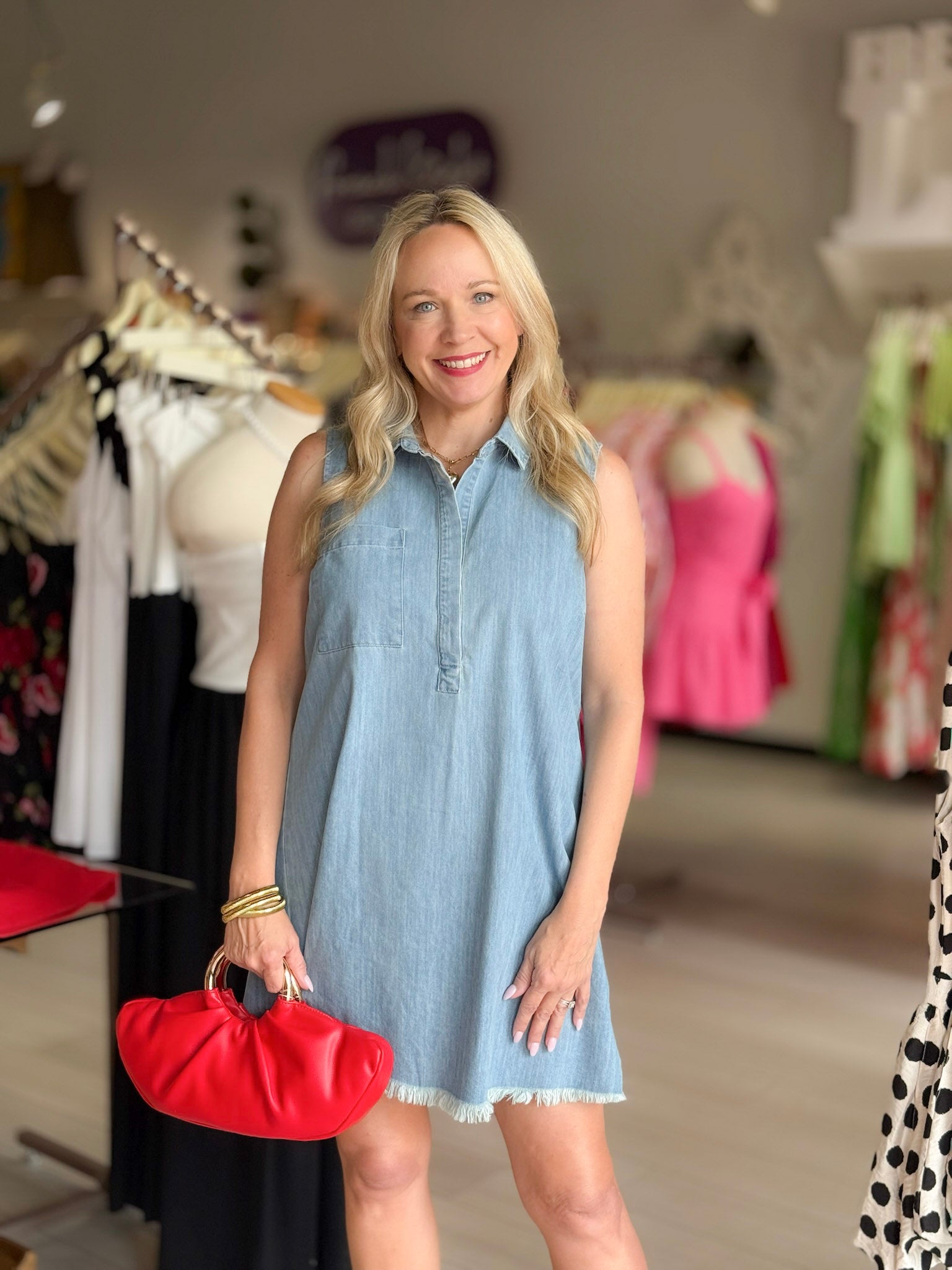 Timeless Twist Denim Dress