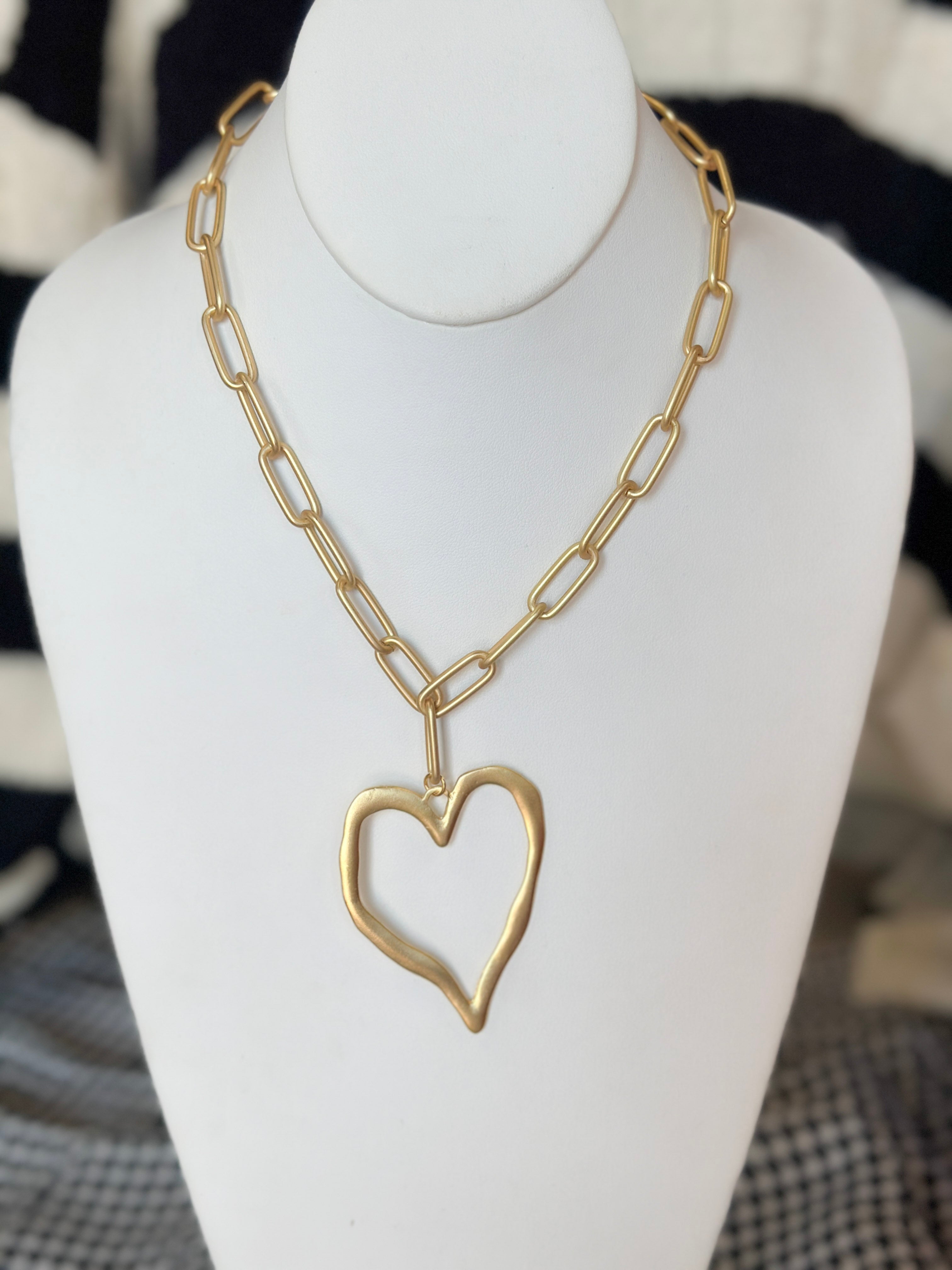 Paperclip Heart Necklace