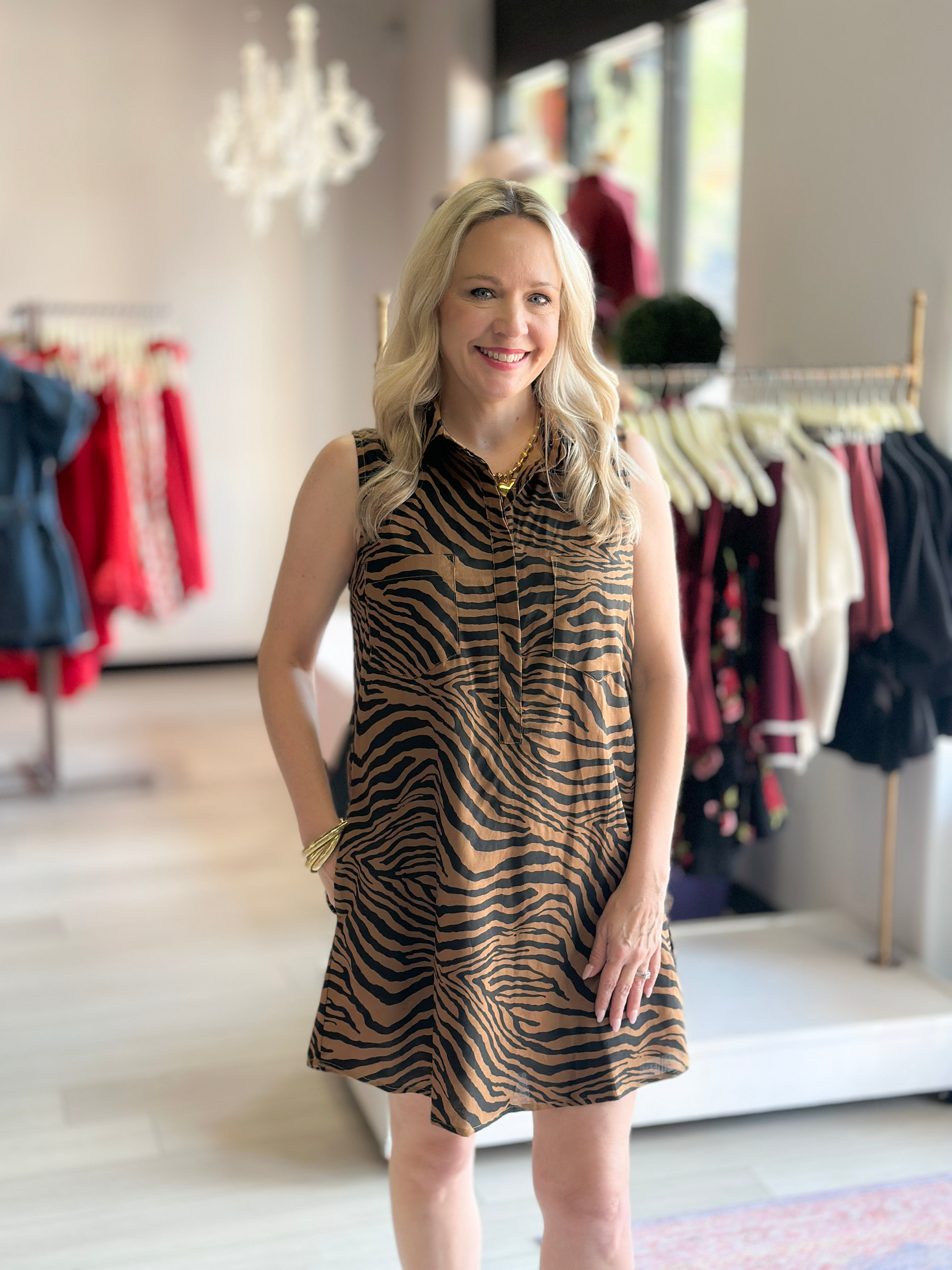 Jungle Tracks Shirt Dress