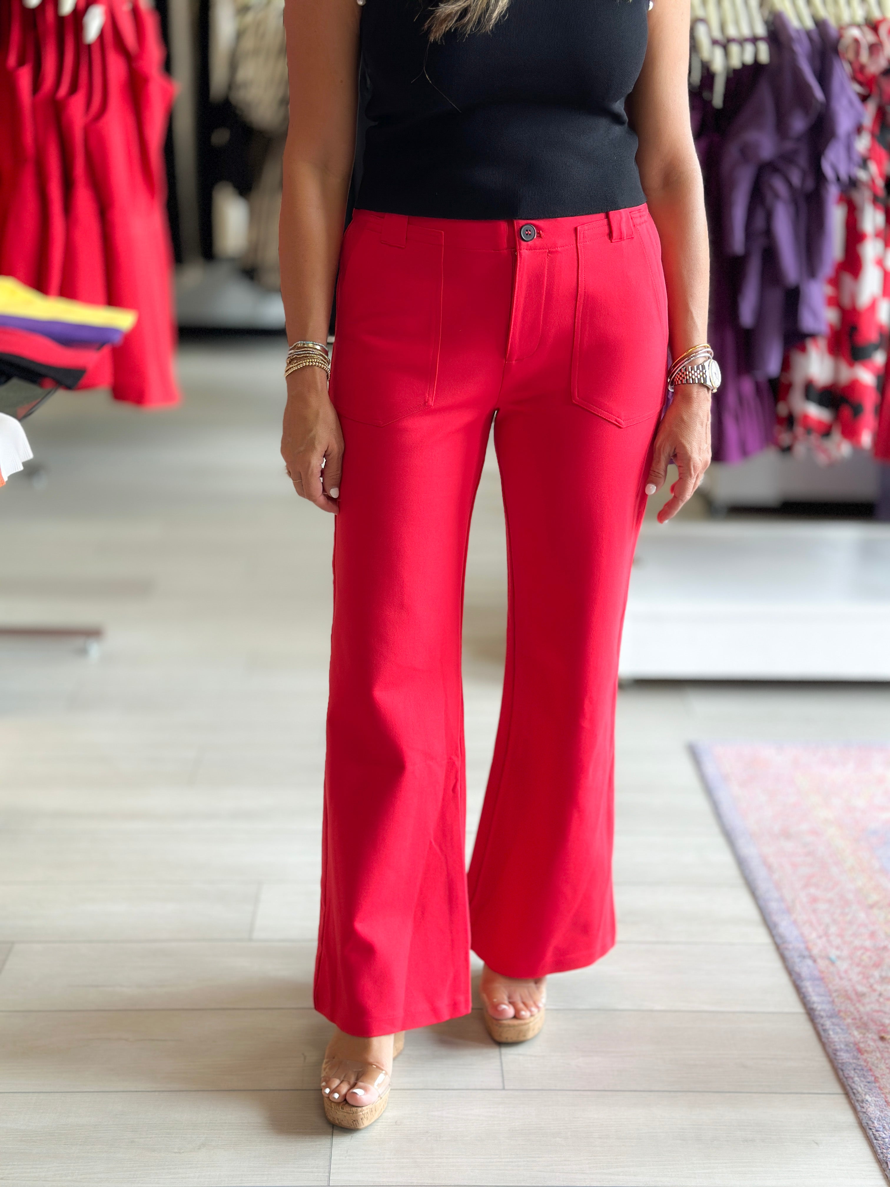 Posh Presence Flare Pants- 2 Colors