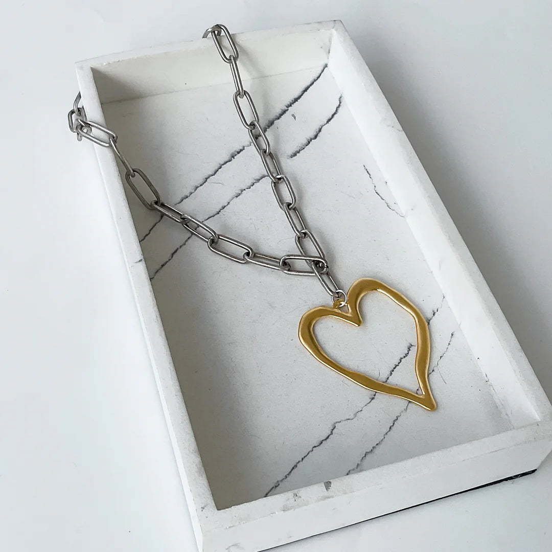 Paperclip Heart Necklace