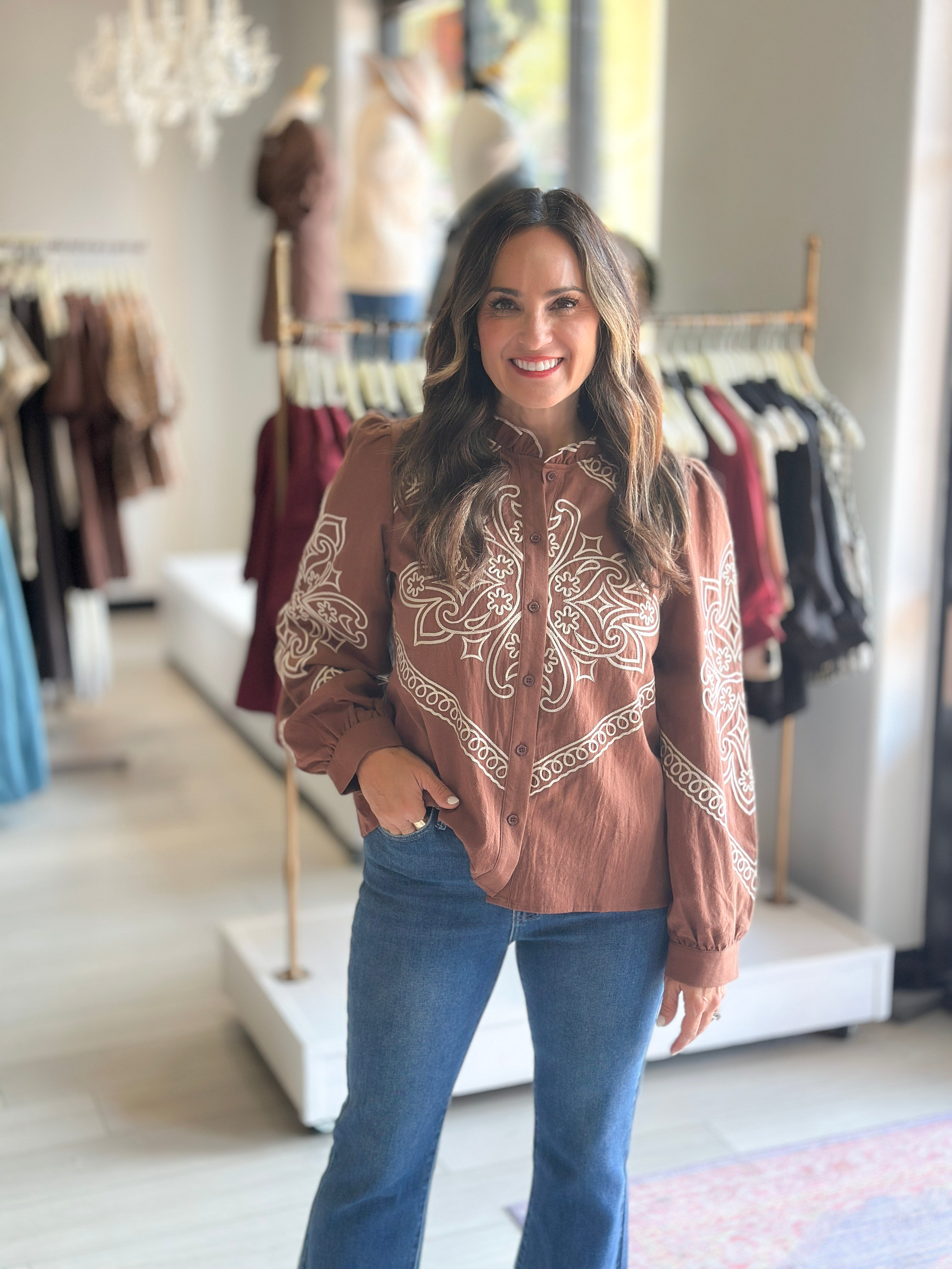 Endless Charm Embroidered Top