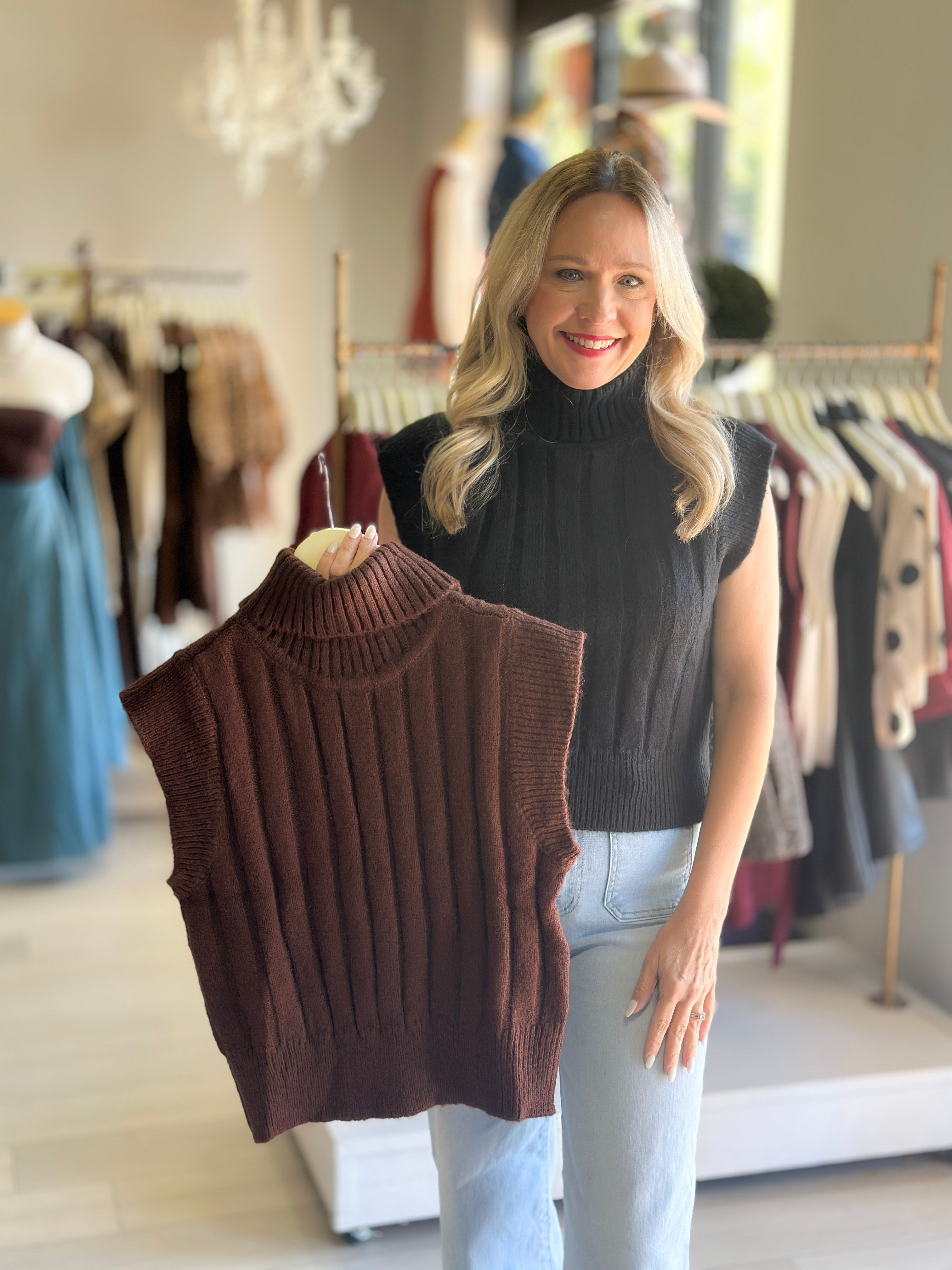 Anaya Ribbed Sweater- 2 Colors