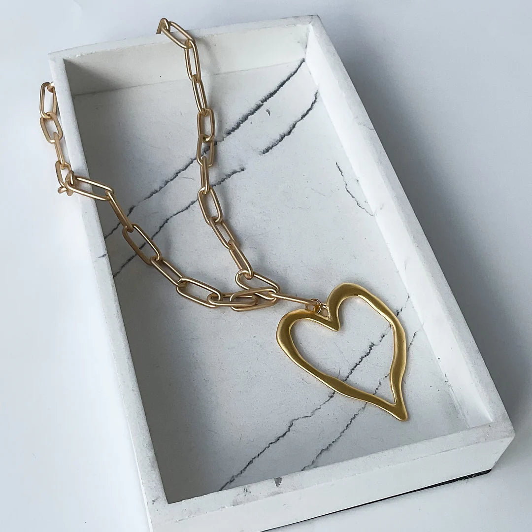 Paperclip Heart Necklace