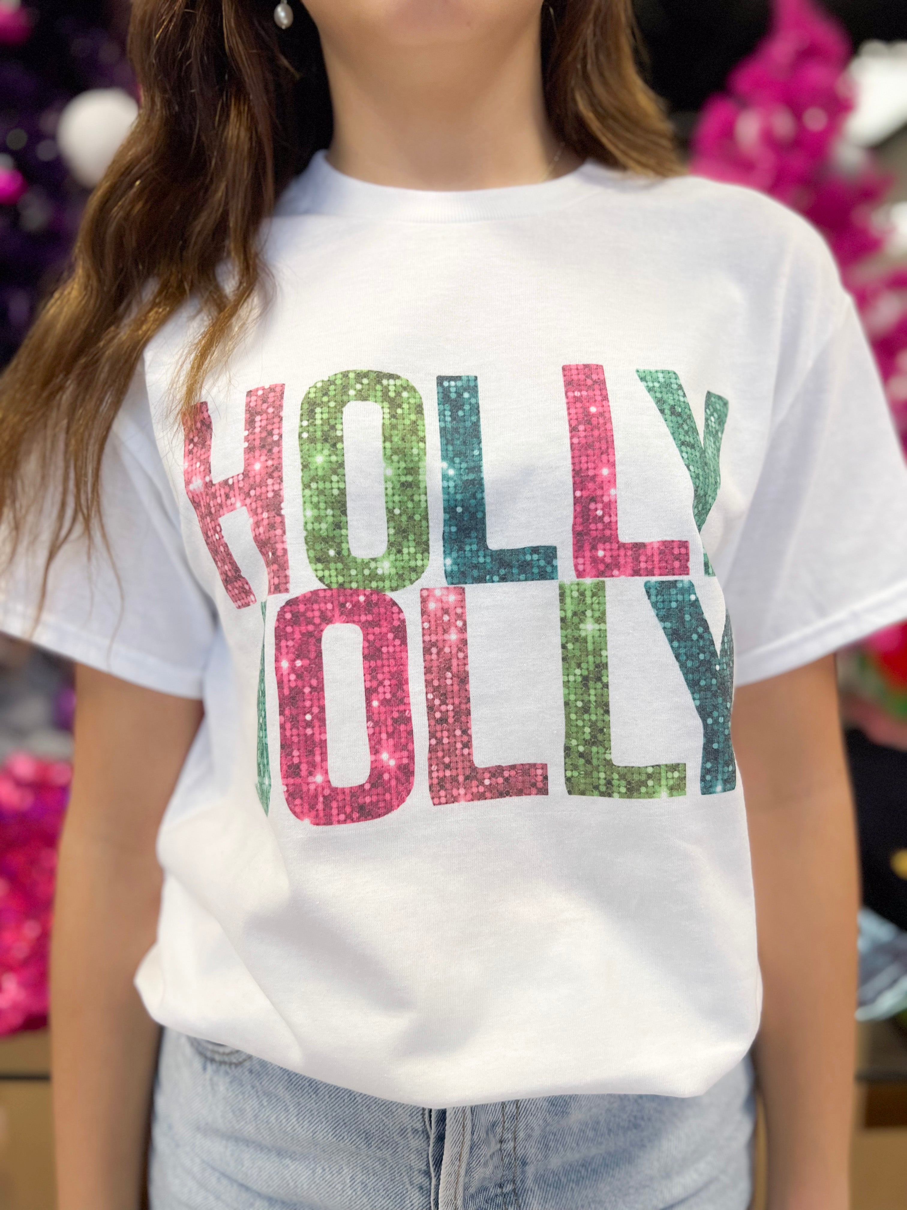 Holly Jolly Sparkle Tee