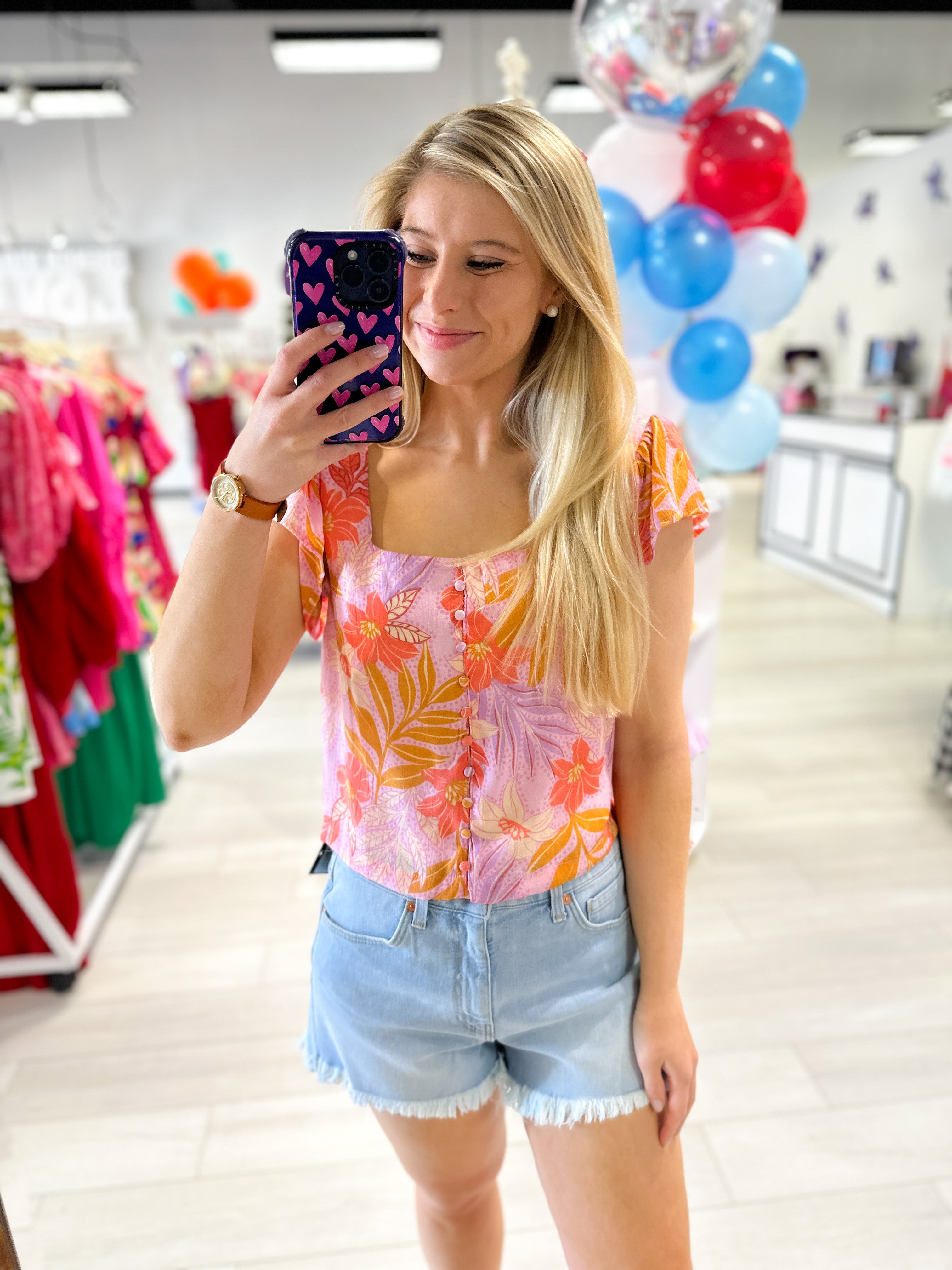Sun And Blooms Top