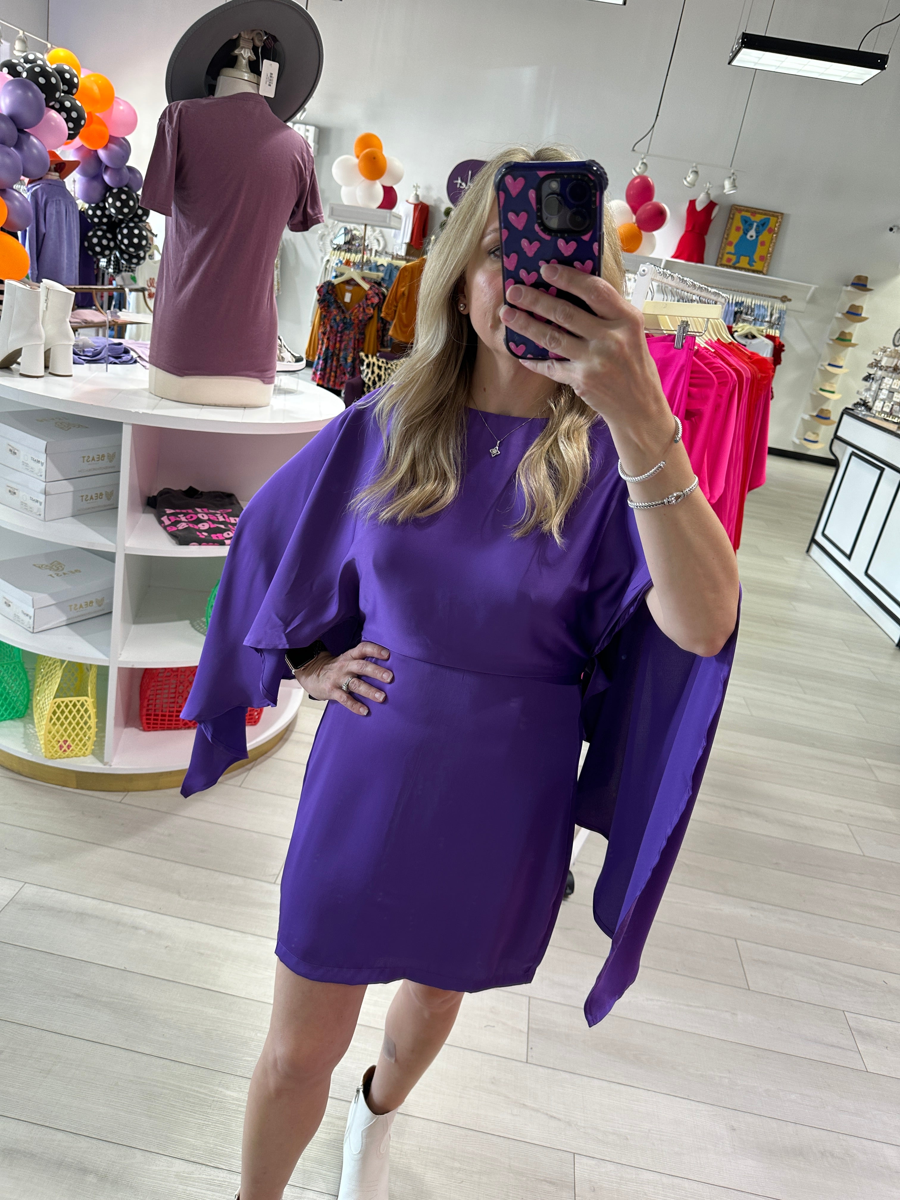 Walking Away Purple Dress