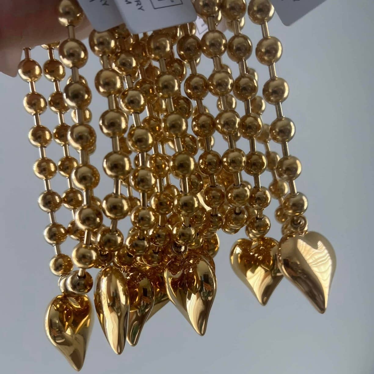 Beaded Bubble Heart Necklace