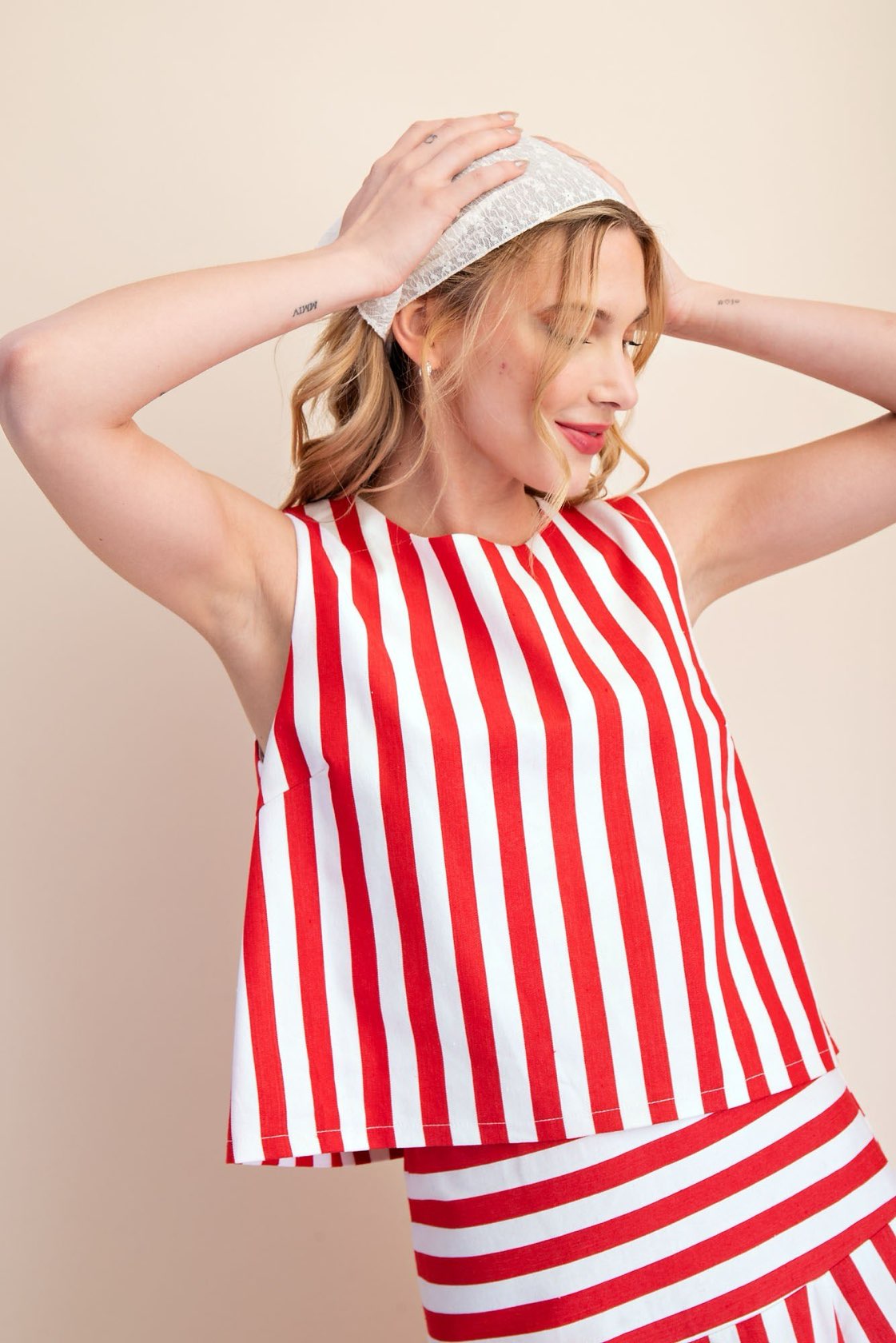 Candy Stripe Sleeveless Top
