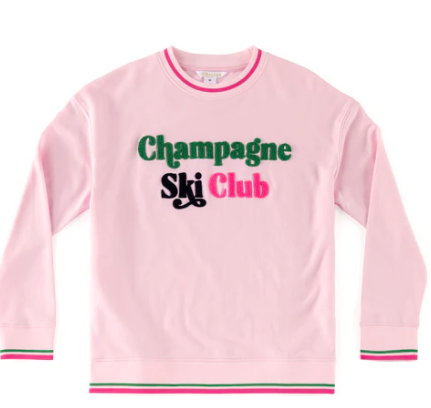 Champagne Ski Club Sweater