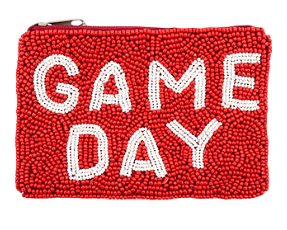 GameDay Beaded Pouch